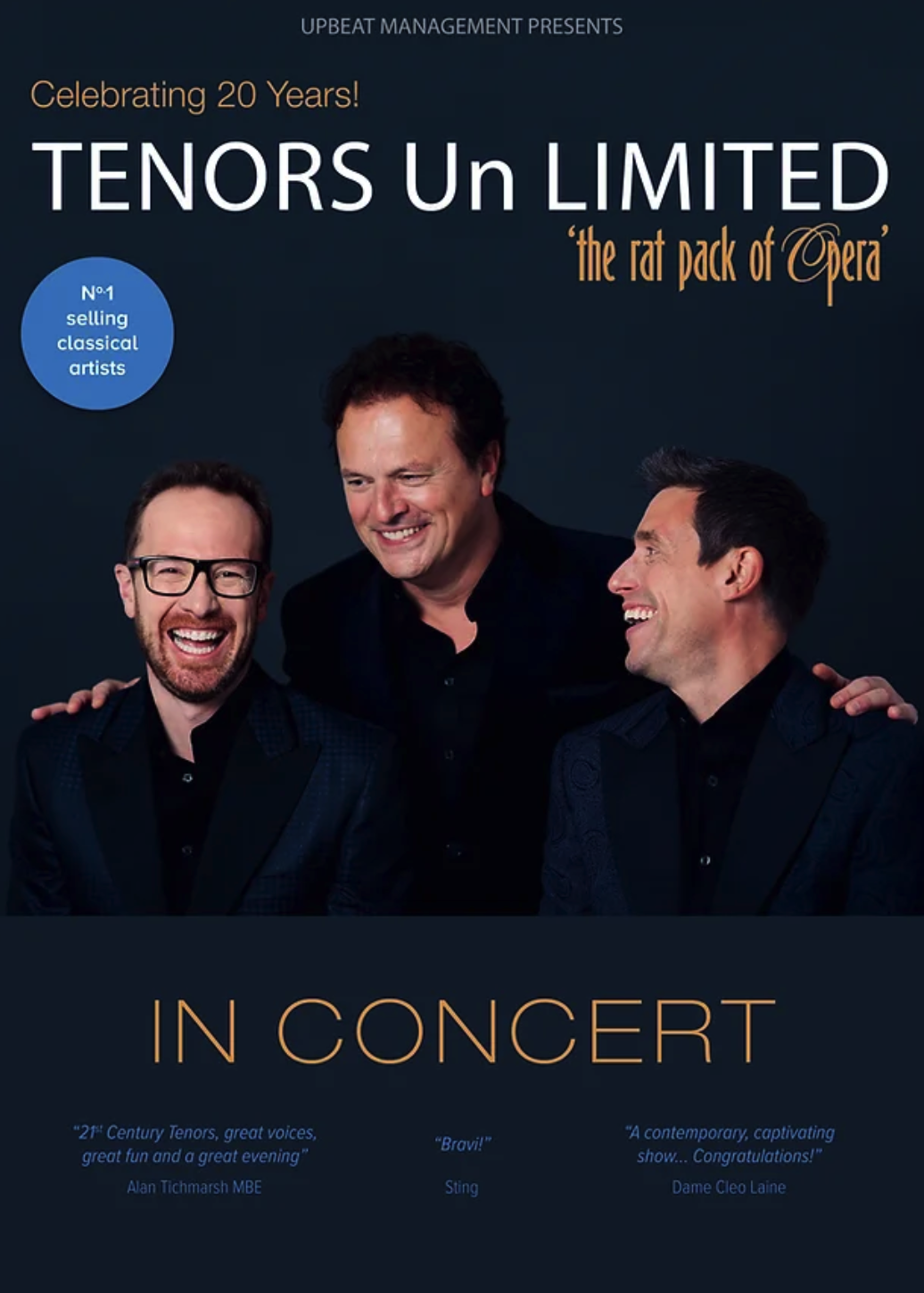 Tenors Unlimited tour poster 2023