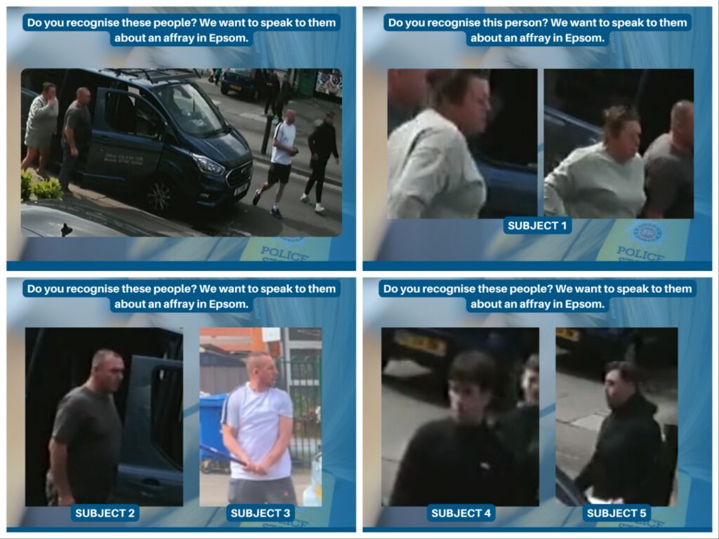 Surrey Police witness appeal photos