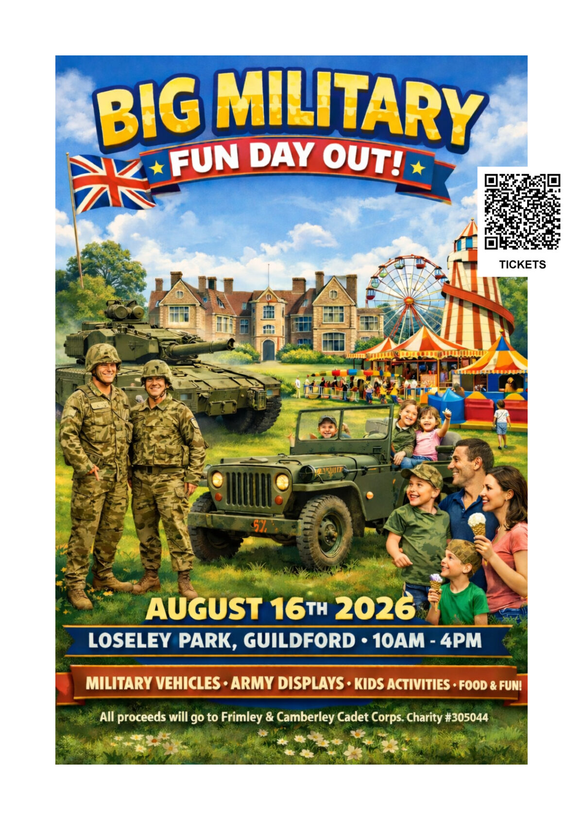 The Big Military Fun Day at Loseley Park Guildford