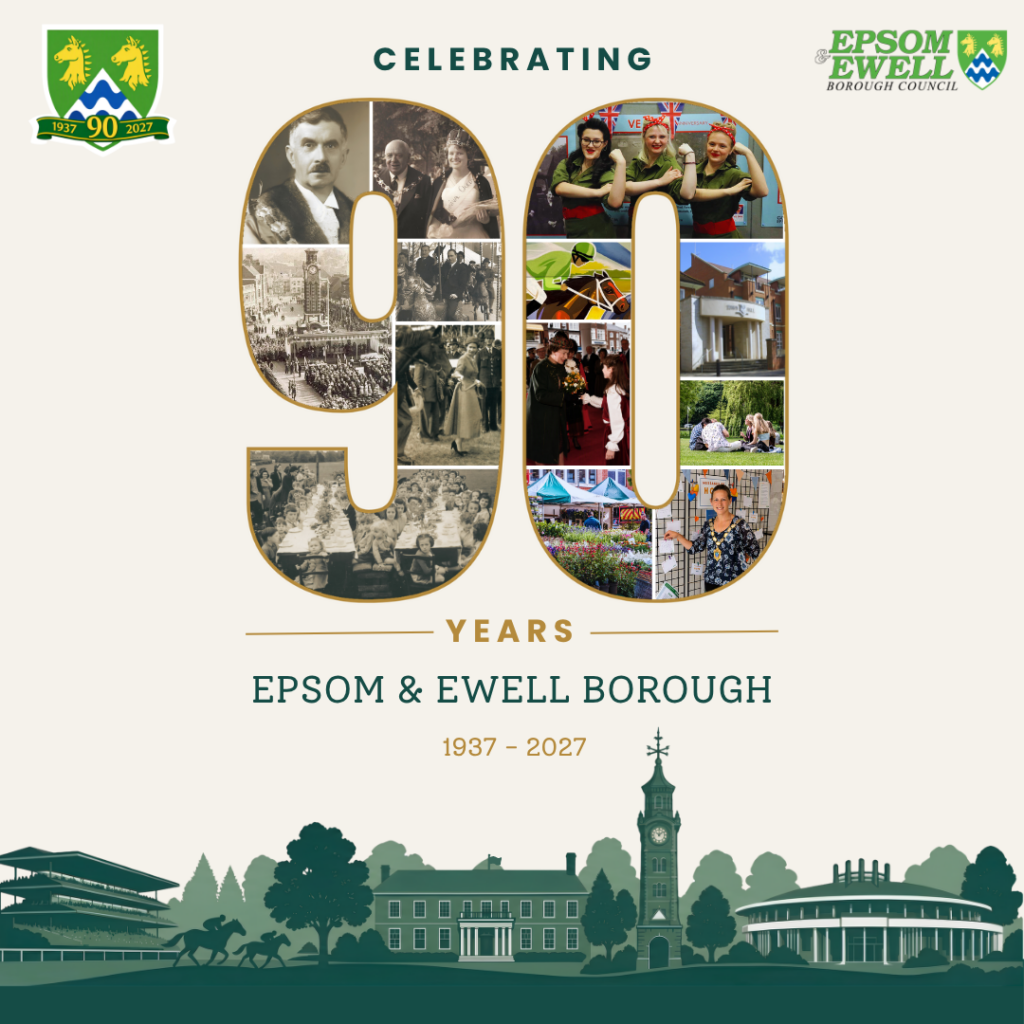 Epsom and Ewell 90 logo