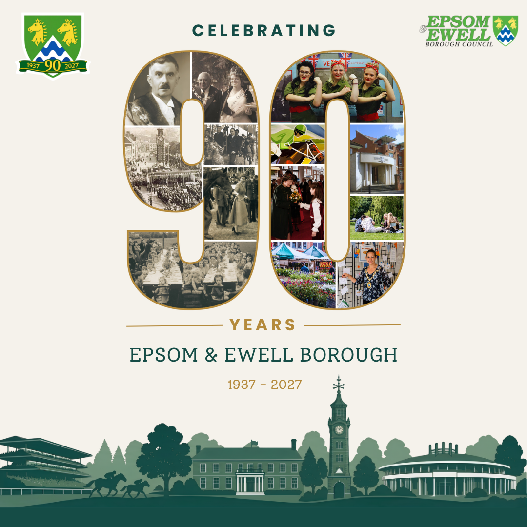 Epsom and Ewell 90 logo